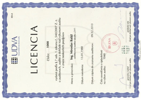 Licencia UDVA – MB